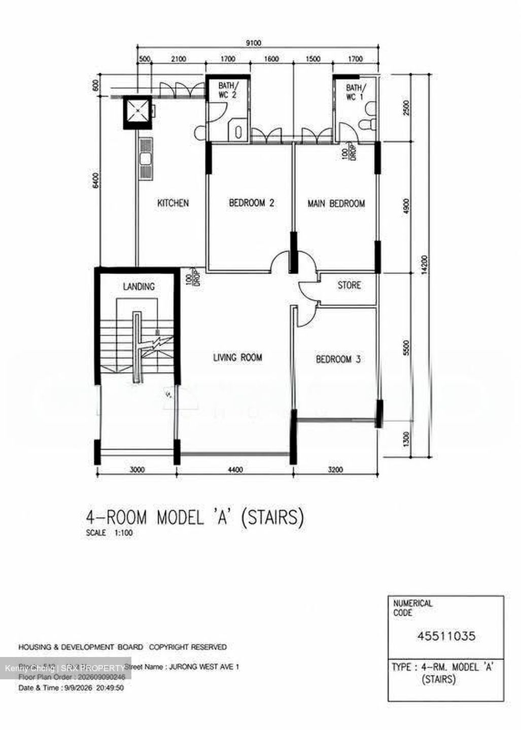 Blk 542 Jurong West Avenue 1 (Jurong West), HDB 4 Rooms #632443571